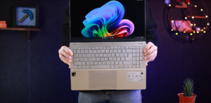Asus Vivobook S15 held in hand